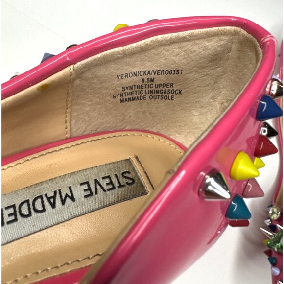 Steve Madden Pink Jeweled & Studded Stiletto Pumps Size 8.5 - Picture 5 of 5